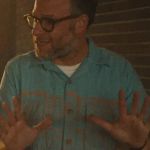 The Studio 2025 Seth Rogen Blue Shirt