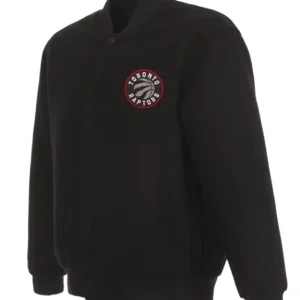 Toronto Raptors Black Letterman Varsity Jacket