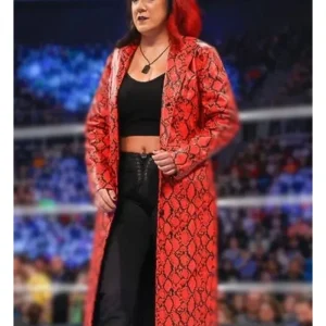 WWE Smackdown Bayley Leather Red Coat
