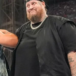 WWE SummerSlam 2024 Jelly Roll Black Vest