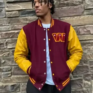 Washington Commanders Maroon Varsity Wool Jacket