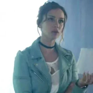 Who Killed Sara Elisa Lazcano Leather Biker Jacket 