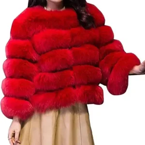 Yaott Red Fur Jacket