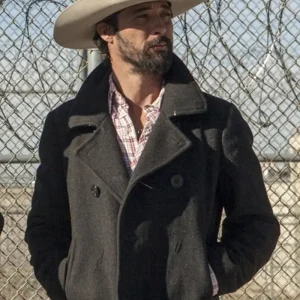 Yellowstone TV Series Ryan Bingham Grey PeaCoat