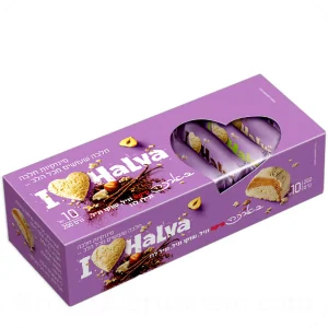 Mini Halva Bars Mix Vanilla, Vanilla Chocolate & Vanilla Hazelnut by Baracke 200g (10 Bars x 20g) / 7.05 oz — Made in Israel
