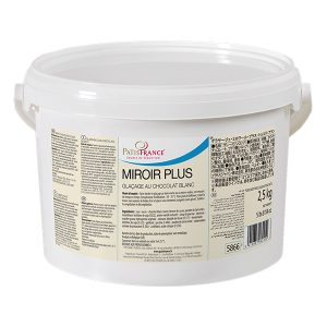 PatisFrance Miroir Plus Chocolate Glaze White – 2.5kg