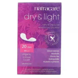 Natracare Dry & Light Incontinence Pads (20 Piece)