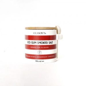 Olsson’s Smoked Salt Redgum Stoneware Jar – 6 x 90g