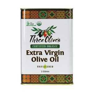 Three Olives Certified Organic Extra Virgin Olive Oil – 3L