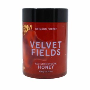 Velvet Fields Crimson Forest Red Stringybark Honey – 4 x 400g