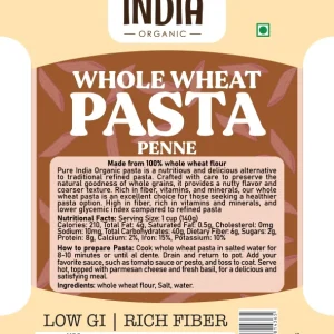 Whole Wheat Pasta Penne – 500g