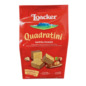 Loacker Quadratini Wafer Cubes – Napolitaner 125g